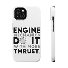 DistinctInk ToughCase for Apple iPhone, Compatible with MagSafe Charging - Engine Mechanics Do It With More Thrust