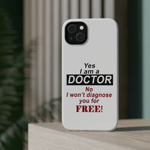 DistinctInk ToughCase for Apple iPhone, Compatible with MagSafe Charging - Yes I Am a Doctor Won't Diagnose for Free