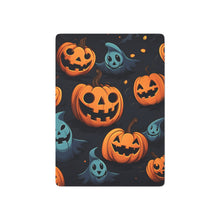 DistinctInk Playing Poker Cards with Nightly Fright of Bats and Ghouls Design for Halloween