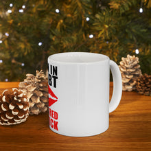 DistinctInk Glossy White Coffee / Tea Mug - When in Doubt Where Red Lipstick