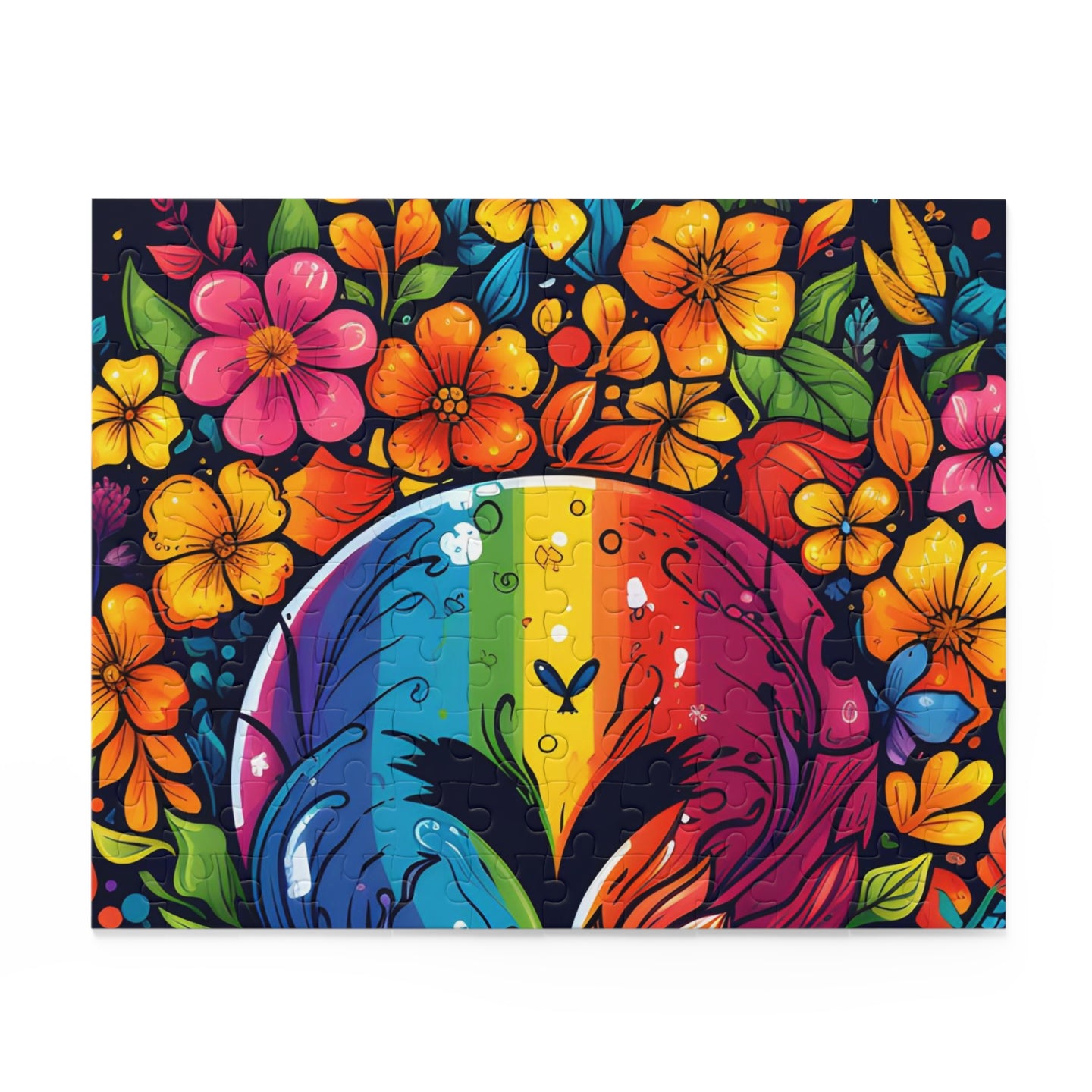 DistinctInk Jigsaw Puzzle with A World of Possibilities Design for LGBTQ+ Pride