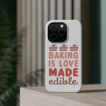 DistinctInk ToughCase for Apple iPhone, Compatible with MagSafe Charging - Baking is Love Made Edible