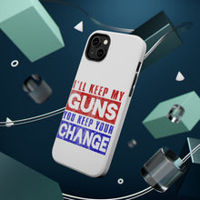 DistinctInk ToughCase for Apple iPhone, Compatible with MagSafe Charging - I'll Keep My Guns, You Keep Your Change