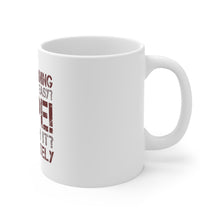 DistinctInk Glossy White Coffee / Tea Mug - MMA Training Easy? Nope! Worth It!