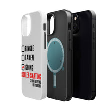 DistinctInk ToughCase for Apple iPhone, Compatible with MagSafe Charging - Single Taken Going Roller Skating