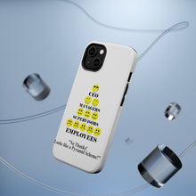 DistinctInk ToughCase for Apple iPhone, Compatible with MagSafe Charging - No Thanks Looks Like a Pyramid Scheme