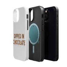 DistinctInk ToughCase for Apple iPhone, Compatible with MagSafe Charging - Dipped in Chocolate