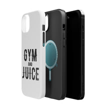 DistinctInk ToughCase for Apple iPhone, Compatible with MagSafe Charging - Gym And Juice