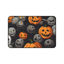DistinctInk Desk Mat with Haunted Harvest Time Design for Halloween