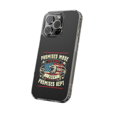 DistinctInk Hybrid (Acrylic/TPU) Clear Slim Fit Case for Apple iPhone | Trump: Promises Made, Promises Kept - Conservative