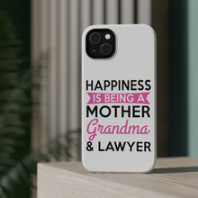DistinctInk ToughCase for Apple iPhone, Compatible with MagSafe Charging - Happiness is Being a Mother Grandma Lawyer