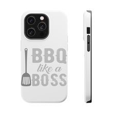 DistinctInk ToughCase for Apple iPhone, Compatible with MagSafe Charging - BBQ Like a Boss Barbecue