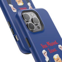Dual Layer Tough Case for Apple iPhone, Compatible with MagSafe - Trump ‘You Missed, Loser’ Design & Blue Background