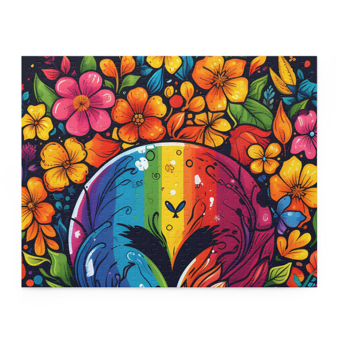 DistinctInk Jigsaw Puzzle with A World of Possibilities Design for LGBTQ+ Pride