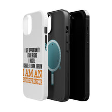 DistinctInk ToughCase for Apple iPhone, Compatible with MagSafe Charging - Entrepreneur Opportunity Risks Hustle