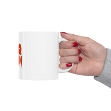 DistinctInk Glossy White Coffee / Tea Mug - BBQ Stain Barbecue