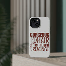 DistinctInk ToughCase for Apple iPhone, Compatible with MagSafe Charging - Gorgeous Hair is the Best Revenge