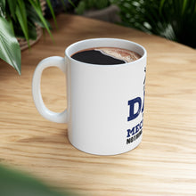 DistinctInk Glossy White Coffee / Tea Mug - Dad and Mechanic - Nothing Scares Me