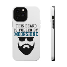 DistinctInk ToughCase for Apple iPhone, Compatible with MagSafe Charging - This Beard is Fueled by Moonshine