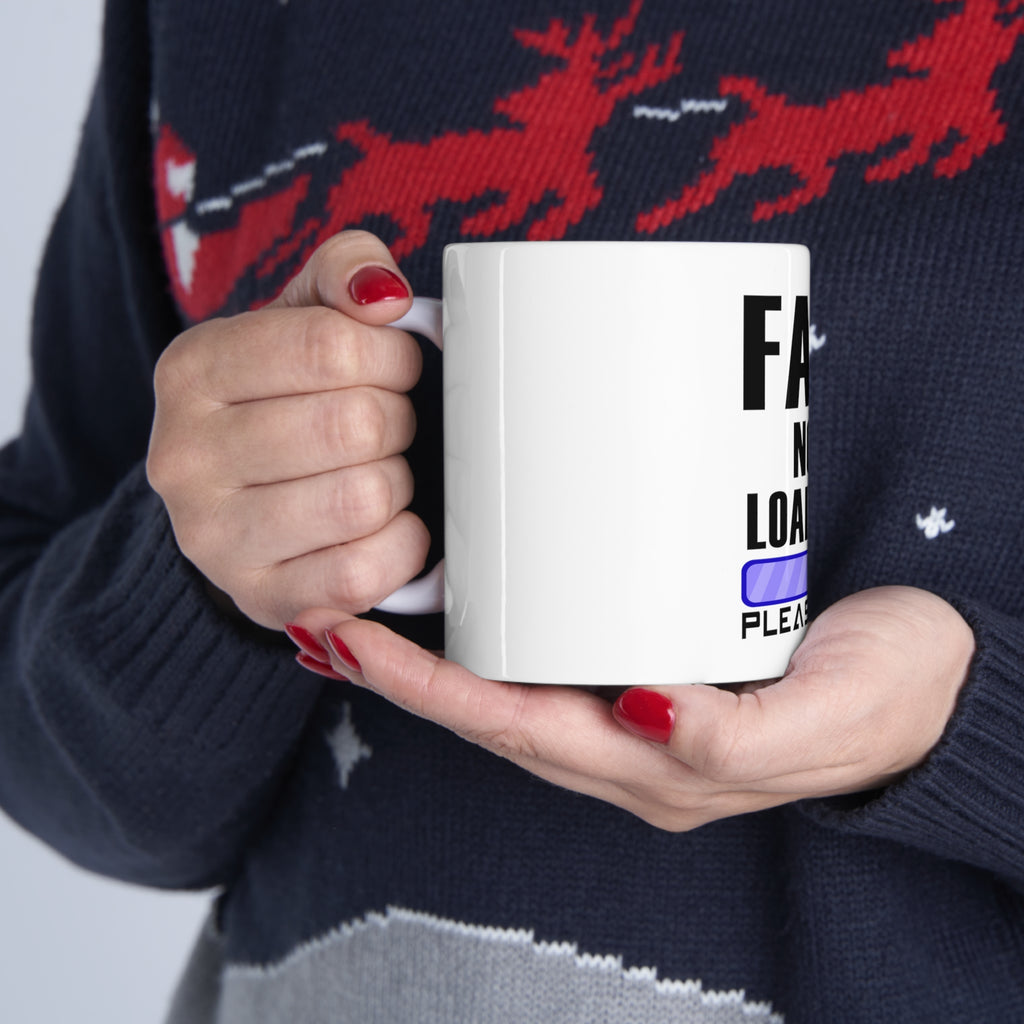 Glossy White Coffee / Tea Mug - Fart Now Loading - Please Wait, view 11