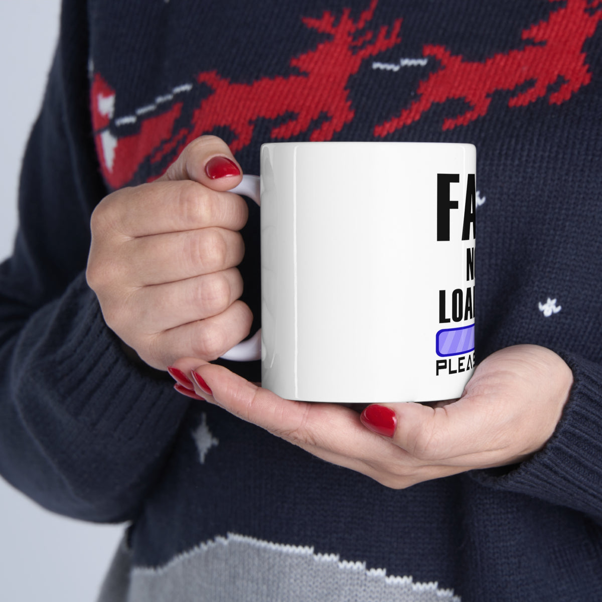 Glossy White Coffee / Tea Mug - Fart Now Loading - Please Wait, view 11