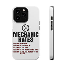 DistinctInk ToughCase for Apple iPhone, Compatible with MagSafe Charging - Mechanic Rates More If You Watch Help