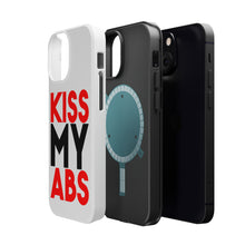 DistinctInk ToughCase for Apple iPhone, Compatible with MagSafe Charging - Kiss My Abs