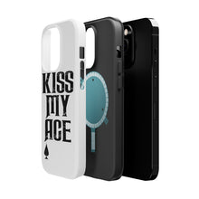 DistinctInk ToughCase for Apple iPhone, Compatible with MagSafe Charging - Kiss My ACE - Poker Blackjack Gambling