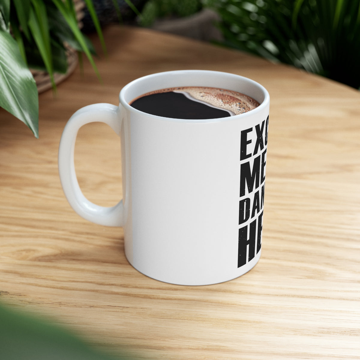 Glossy White Coffee / Tea Mug - Excuse Me I'm Dancing Here, view 8