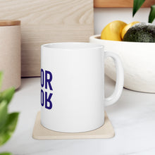 DistinctInk Glossy White Coffee / Tea Mug - Actor (Reflection)