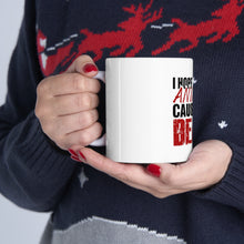 DistinctInk Glossy White Coffee / Tea Mug - I Hope You Like Animals Cause I'm A Beast