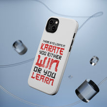 DistinctInk ToughCase for Apple iPhone, Compatible with MagSafe Charging - No Losing in Karate - Win Or Learn