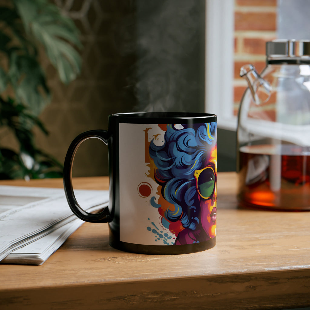 Black Coffee Mug - A World of Words for LGBTQ+ Pride, view 6