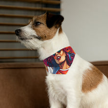 DistinctInk Adjustable Pet Banana Collar with Leading a New Path Design for LGBTQ+ Pride