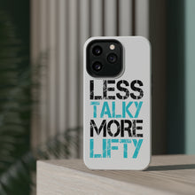 DistinctInk ToughCase for Apple iPhone, Compatible with MagSafe Charging - Less Talky More Lifty