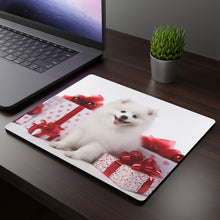DistinctInk Mouse Pad - 1/4" Foam Rubber - American Eskimo Dog Puppy