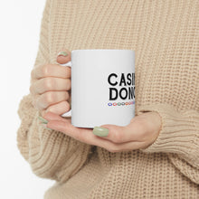DistinctInk Glossy White Coffee / Tea Mug - Casino Donor - Blackjack Gambling