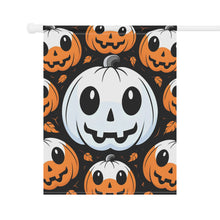 DistinctInk Garden & House Banner / Flag with Ghost Skeleton Cartoon Pumpkin Design for Halloween