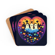 DistinctInk (Set of 4) Corkwood Coasters with A Life Of AdventureDesign for Halloween LGBTQ+ Pride