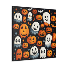 DistinctInk Canvas Wall Art with Spooky Halloween Night for Halloween