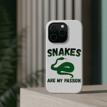 DistinctInk ToughCase for Apple iPhone, Compatible with MagSafe Charging - Snakes Are My Passion