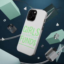 DistinctInk ToughCase for Apple iPhone, Compatible with MagSafe Charging - Girls Just Wanna Have Fund $
