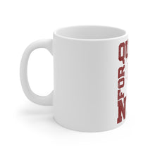 DistinctInk Glossy White Coffee / Tea Mug - Quest For The Net Basketball
