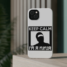 DistinctInk ToughCase for Apple iPhone, Compatible with MagSafe Charging - Keep Calm I'm a Ninja