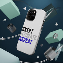 DistinctInk ToughCase for Apple iPhone, Compatible with MagSafe Charging - Exert Hydrate Repeat