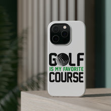 DistinctInk ToughCase for Apple iPhone, Compatible with MagSafe Charging - Golf Is MY Favorite Course
