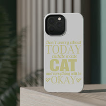 DistinctInk ToughCase for Apple iPhone, Compatible with MagSafe Charging - Cuddle a Cat Everything Will Be Okay