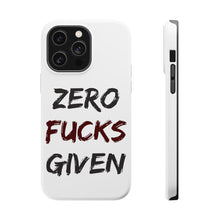 DistinctInk ToughCase for Apple iPhone, Compatible with MagSafe Charging - Zero F's Given