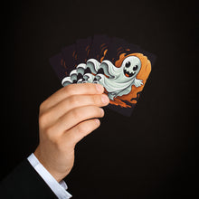 DistinctInk Playing / Poker Cards with Silly Specter Sprites Design for Halloween