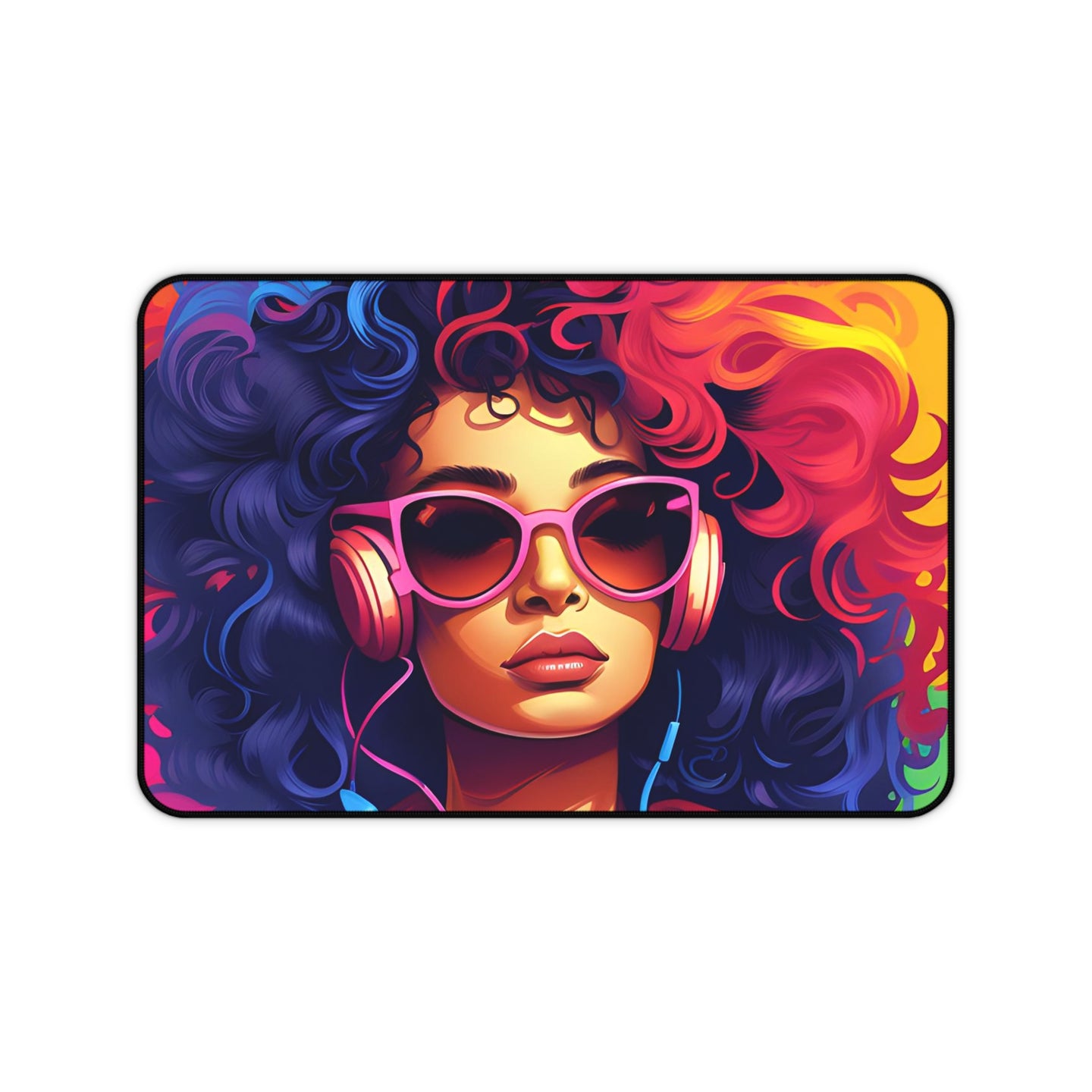 DistinctInk Desk Mat with Living a Full Life Design for LGBTQ+ Pride